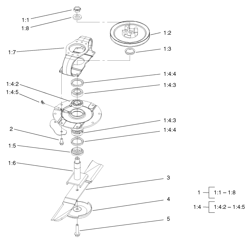 Spindle Assembly (RH and LH Deck)
