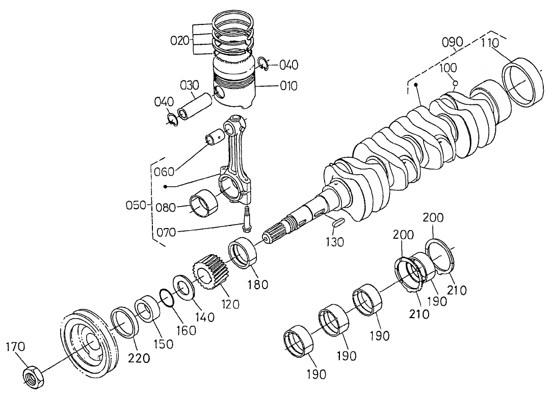 Piston and Crankshaft Assembly