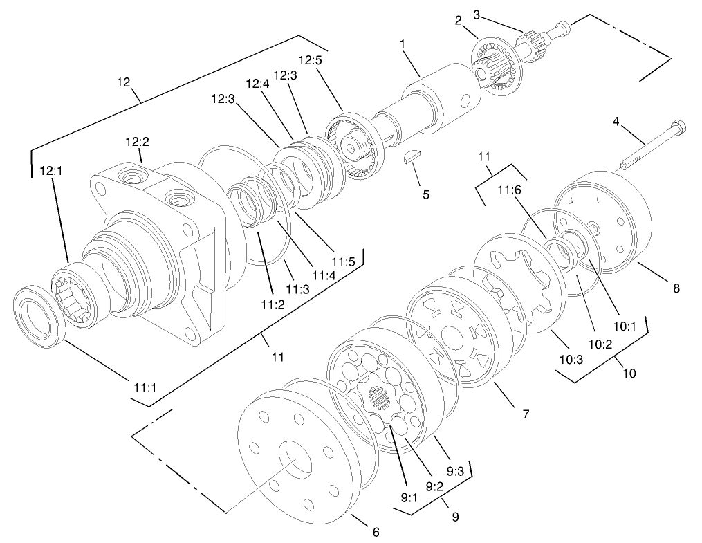 Hydraulic Motor Assembly No. 95-8693