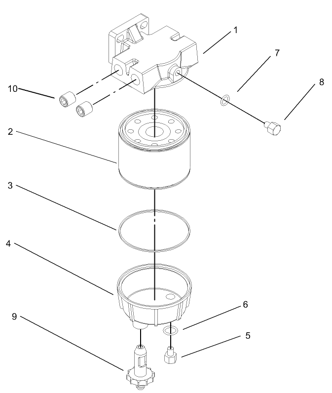 Water / Fuel Filter Assembly No. 98-9305