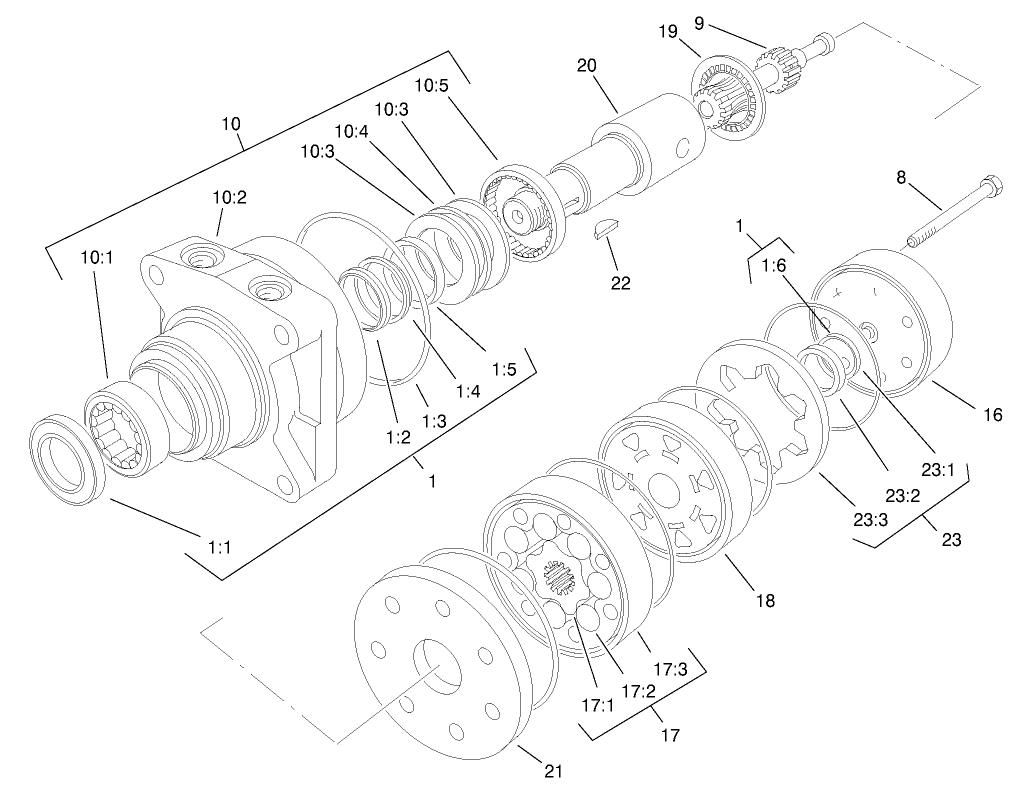 Hydraulic Motor Assembly No. 75-9990