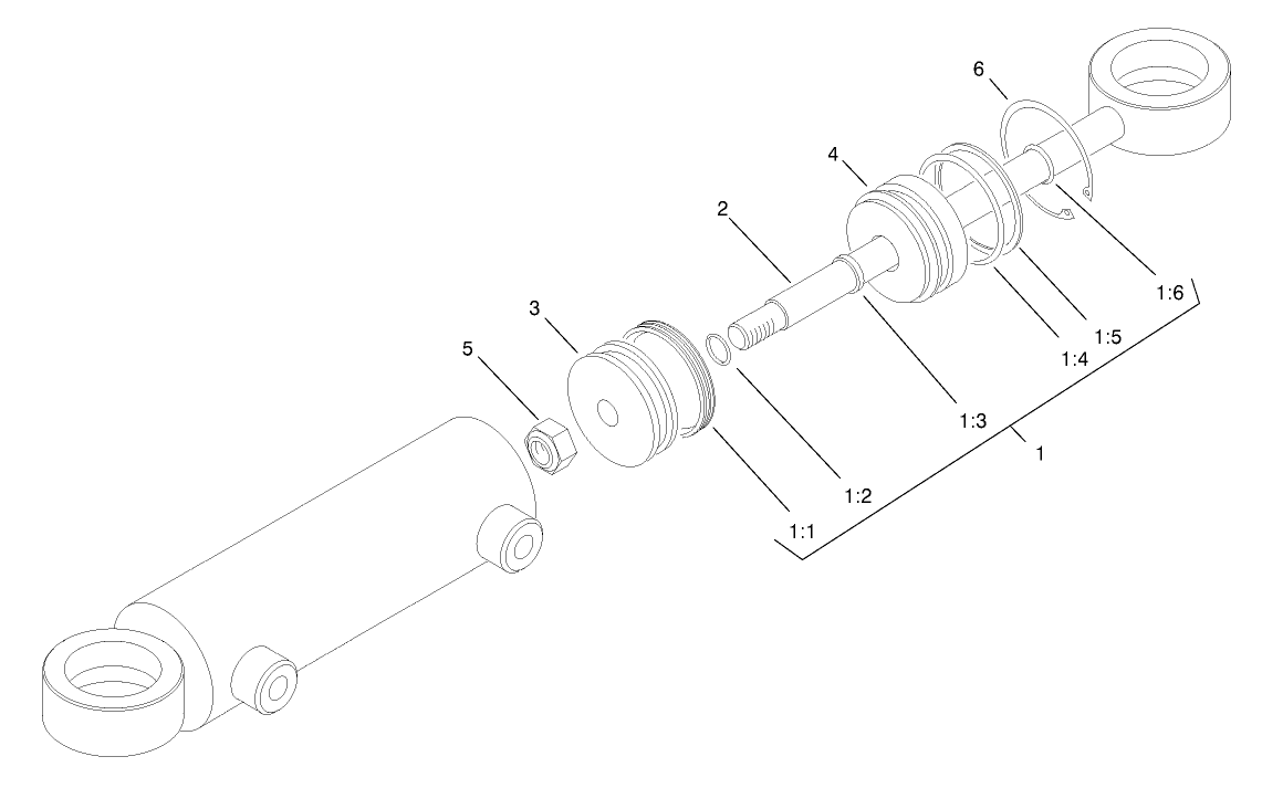 Hydraulic Cylinder Assembly No. 94-8141