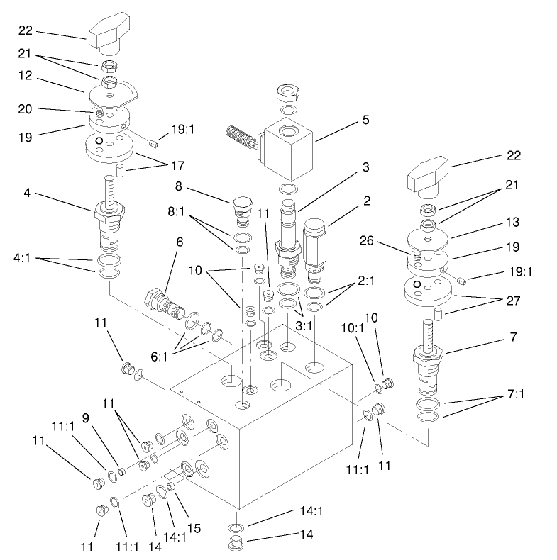 Hydraulic Manifold Assembly No. 104-4841