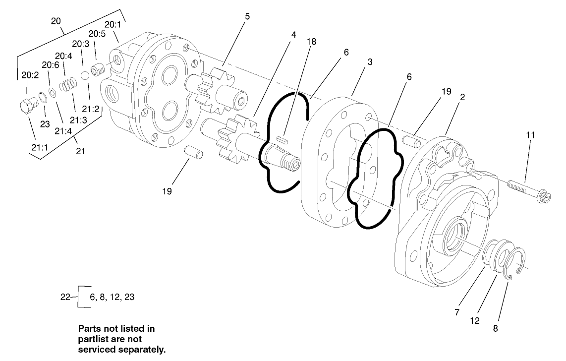 Motor Gear Assembly No. 104-5164