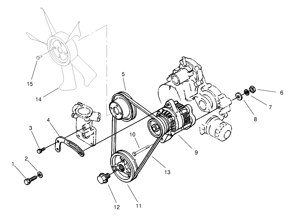 Alternator and Pulley Assembly