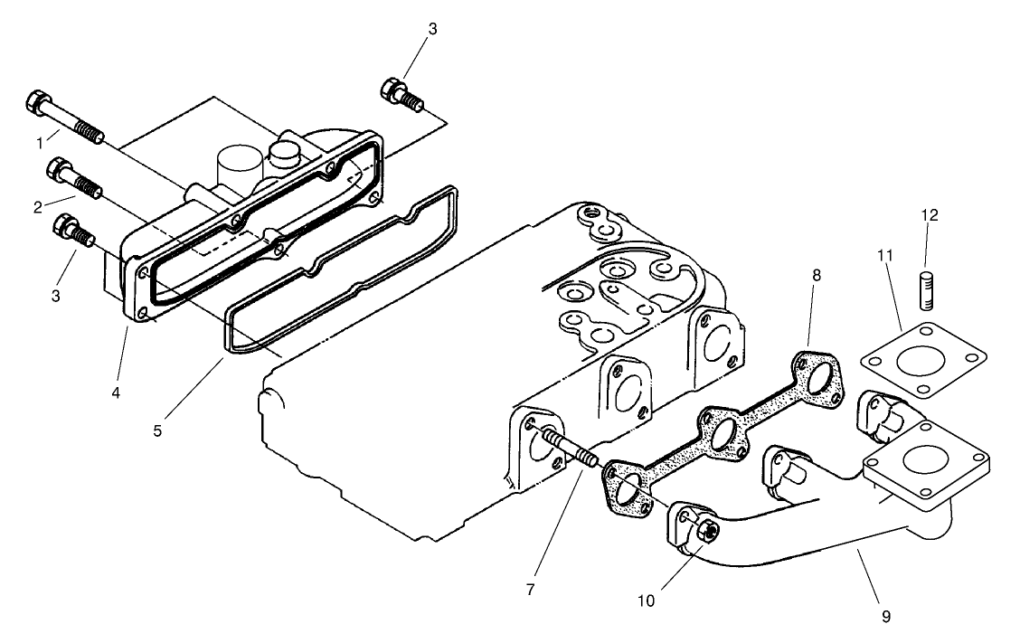 Exhaust Manifold and Gasket Assembly
