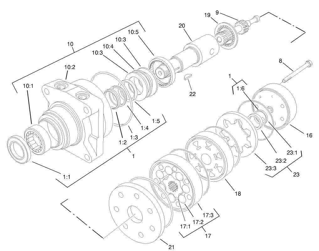 Hydraulic Motor Assembly No. 75-9990