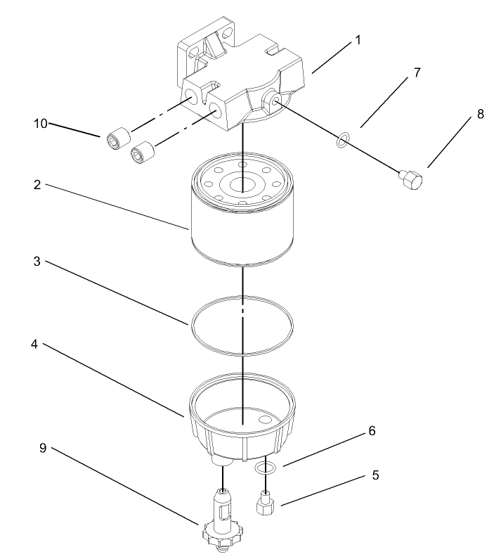 Water / Fuel Filter Assembly No. 98-9305