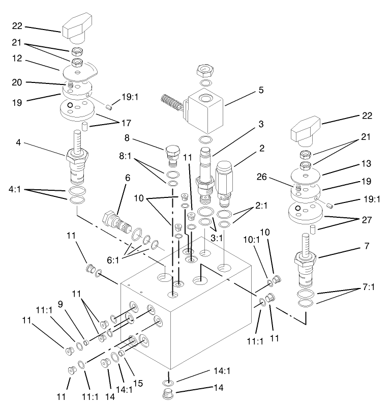 Hydraulic Manifold Assembly No. 104-4841