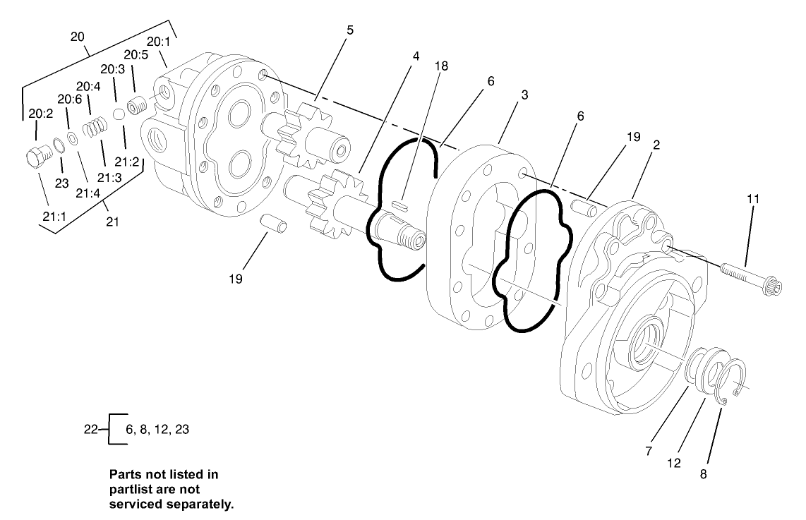 Motor Gear Assembly No. 104-5164