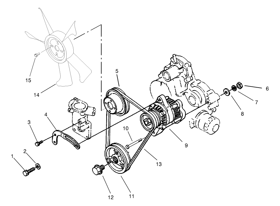 Alternator and Pulley Assembly