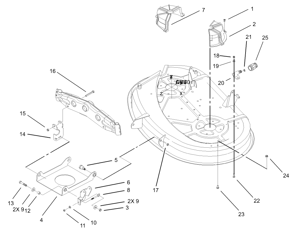 38in Deck Engagement Assembly