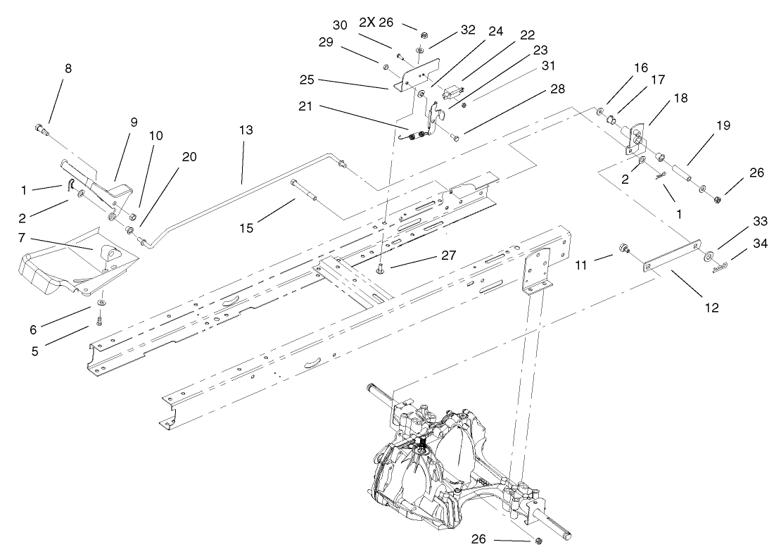 Hydro Transaxle Controls Assembly