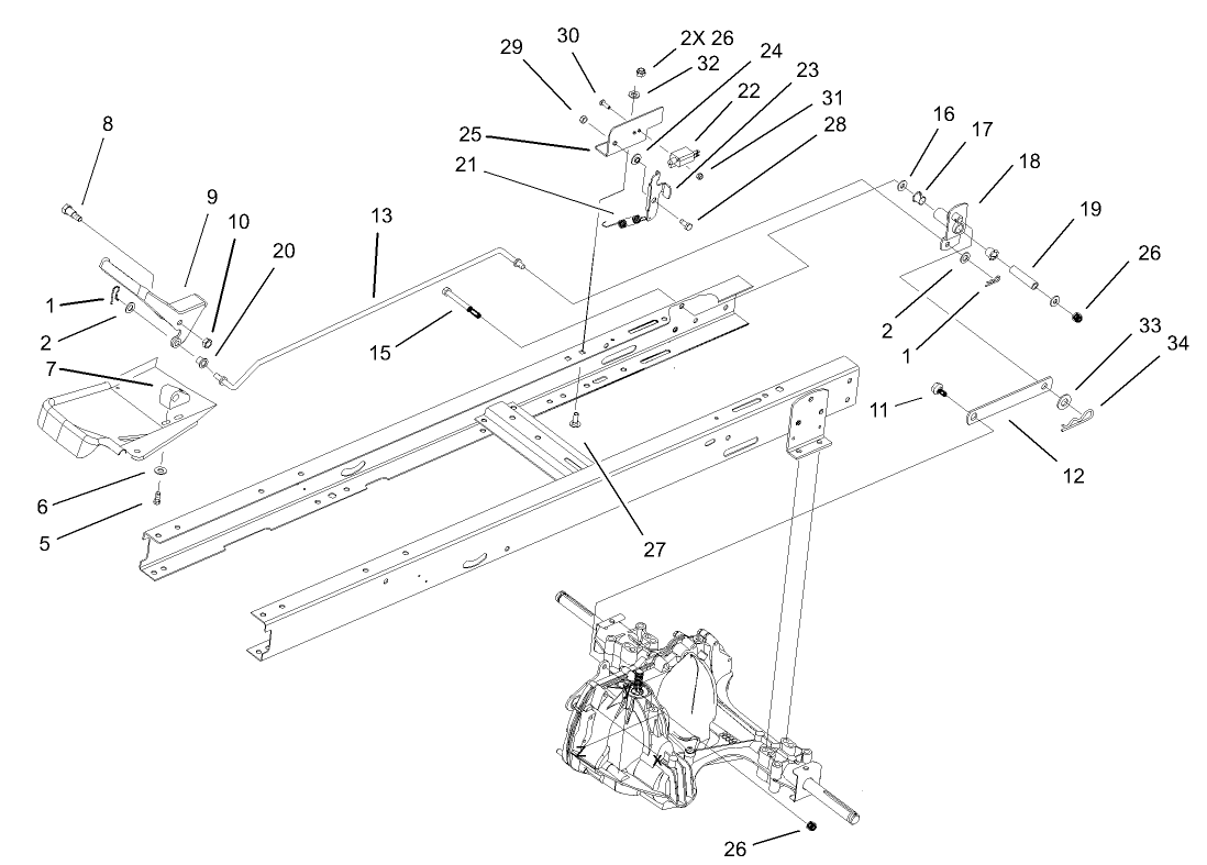 Hydro Transaxle Control Assembly