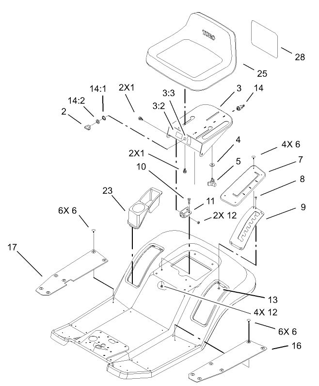 Rear Body and Seat Assembly