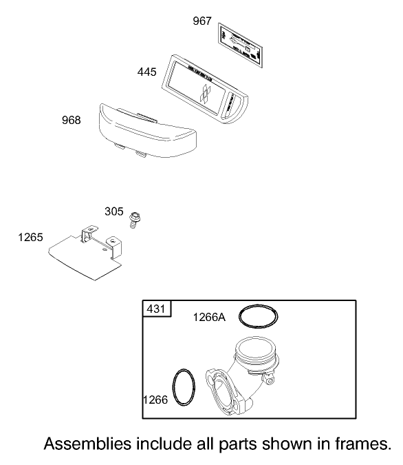 Air Cleaner Assembly Briggs and Stratton Model 31F777-0123-E1
