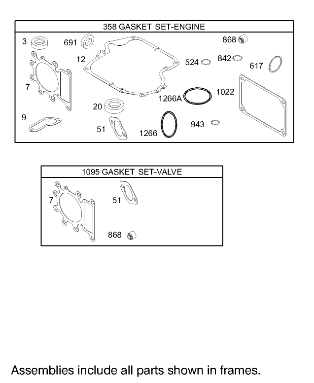 Gasket Assembly Briggs and Stratton Model 31F777-0123-E1