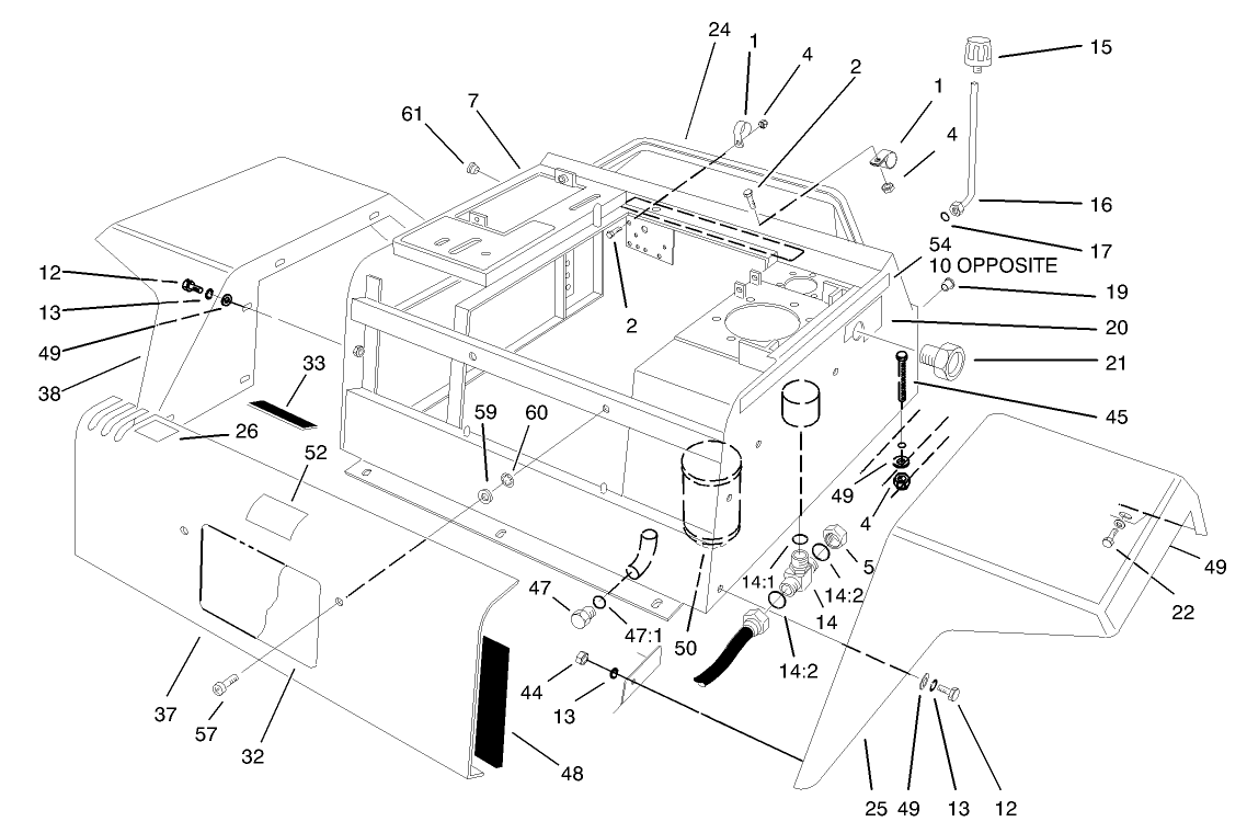 Fenders and Center Console Assembly