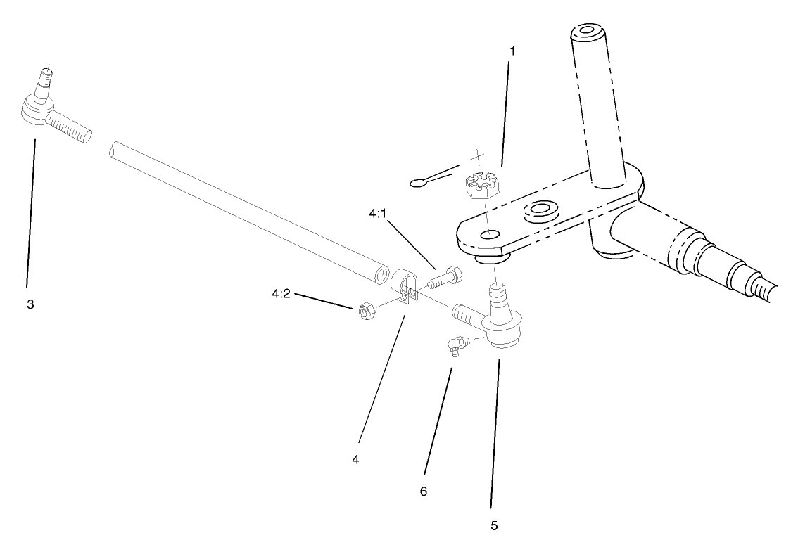 Tie Rod Assembly No. 82-9260-03 (only on: 03707)