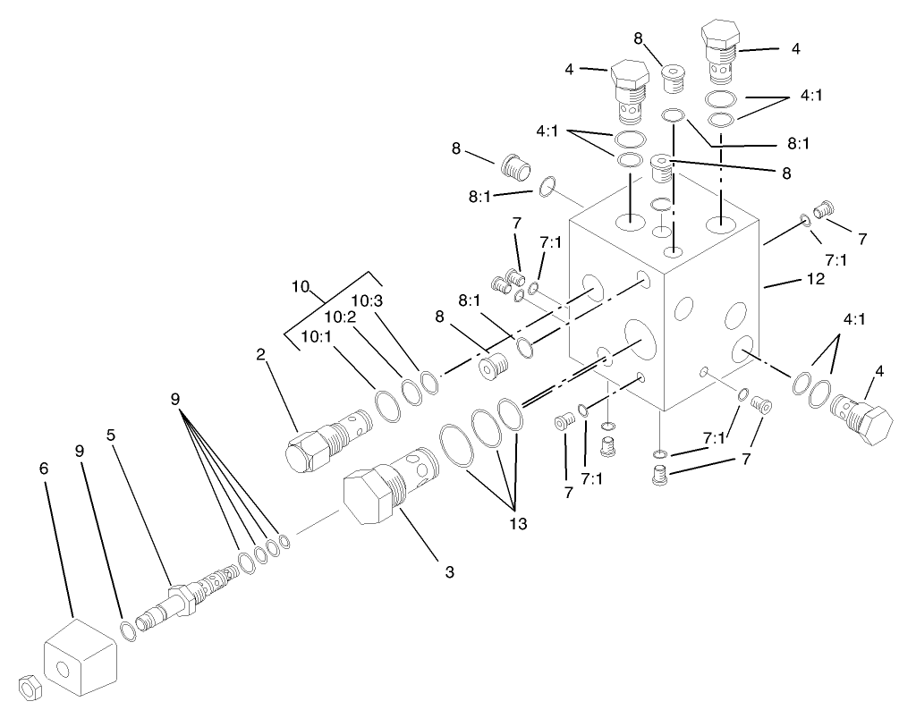 Hydraulic Manifold Assembly No. 92-2982