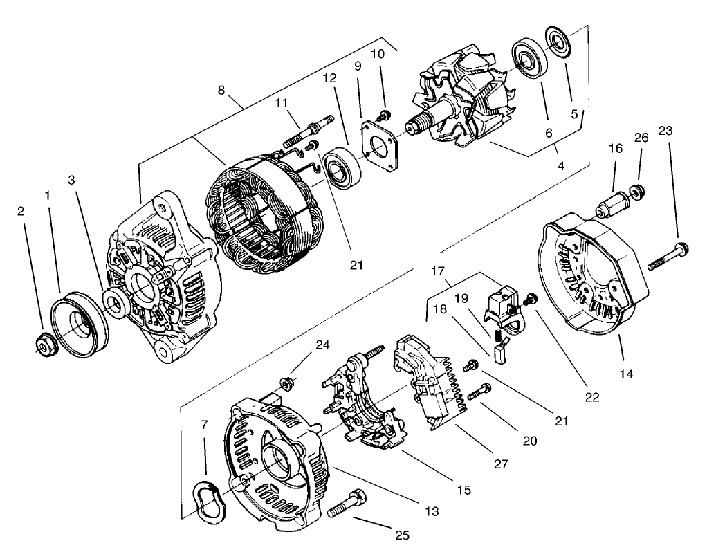 Alternator Assembly No. 98-7693