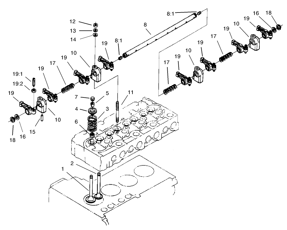 Valve and Rocker Assembly