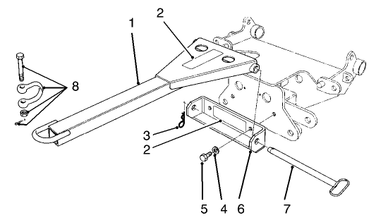 Special Tools Tow Bar Assembly No. 58-7020