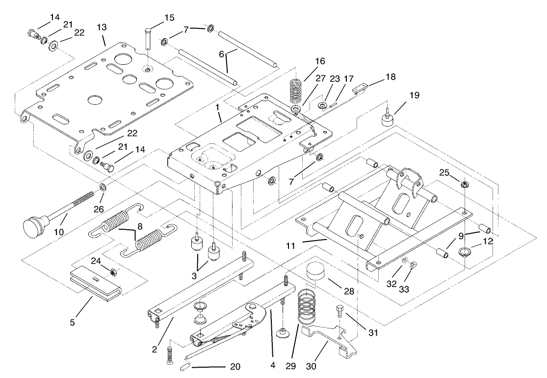 Seat Suspension Assembly No. 75-3000