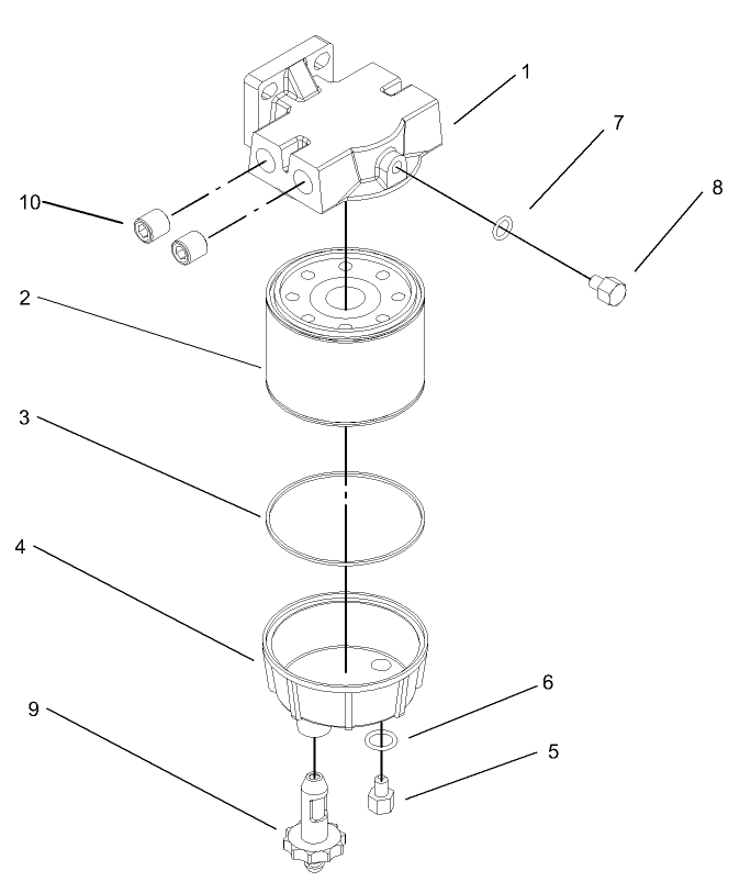 Water/Fuel Separator Assembly No. 98-9305