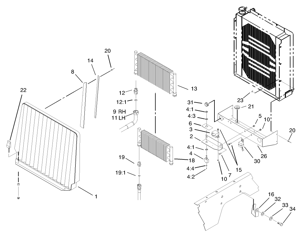 Oil Cooler/Radiator Assembly