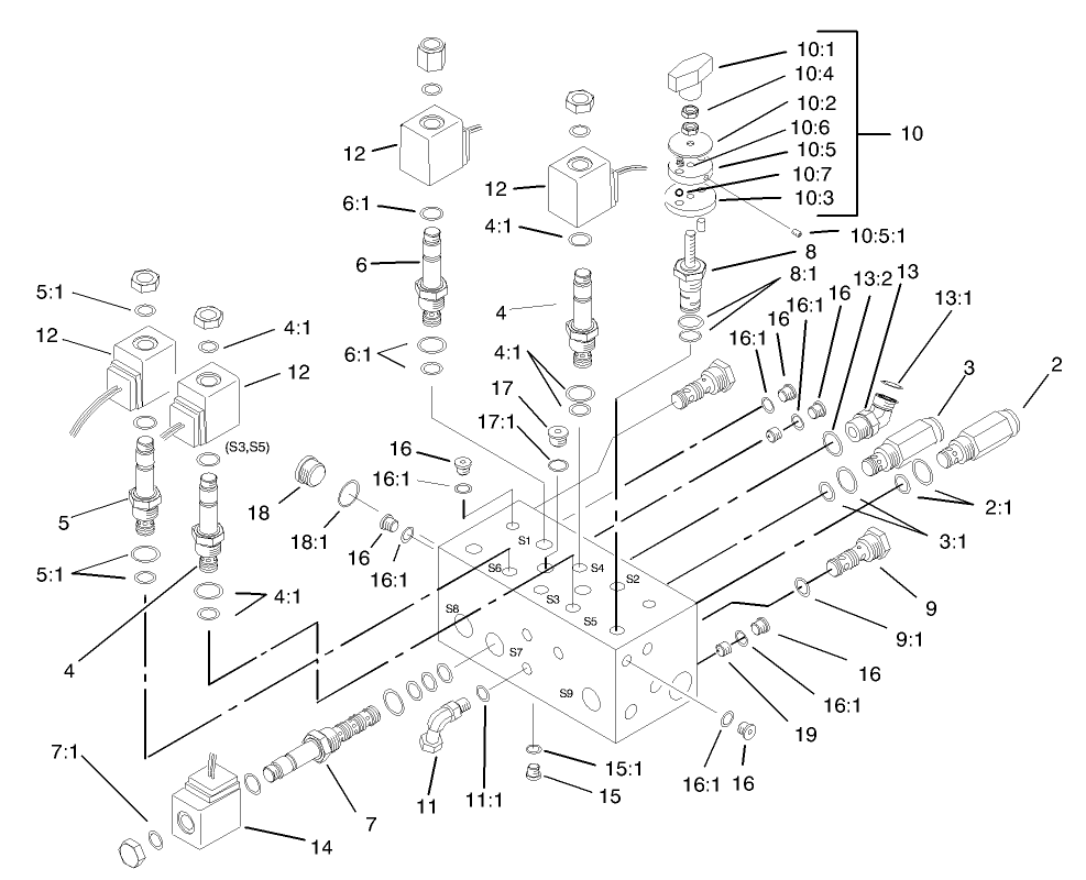 Hydraulic Manifold Assembly No. 98-4579