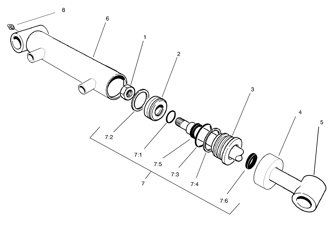 Hydraulic Cylinder Assembly No. 93-9310