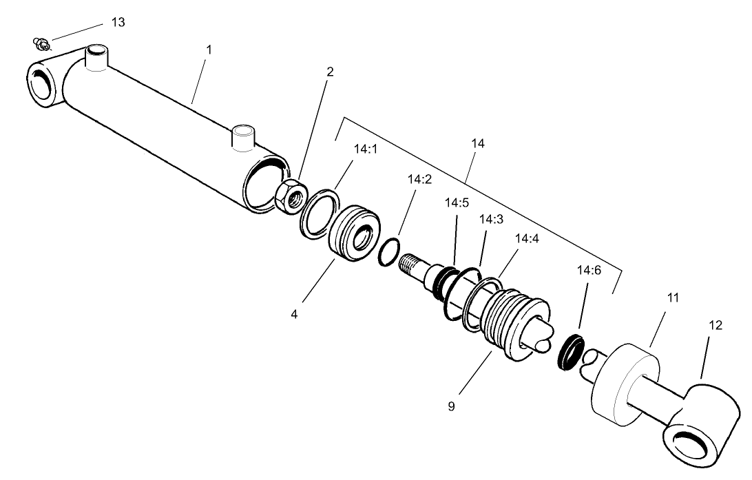 Hydraulic Cylinder Assembly No. 99-6986