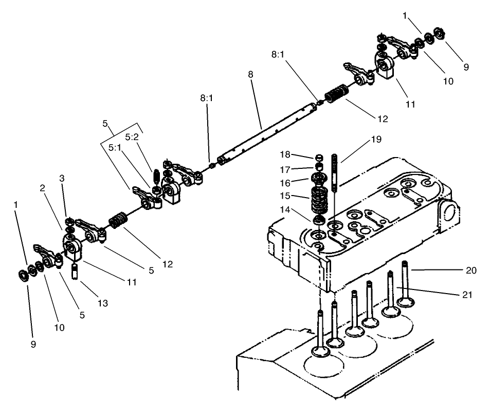 Valve and Rocker Arm Assembly