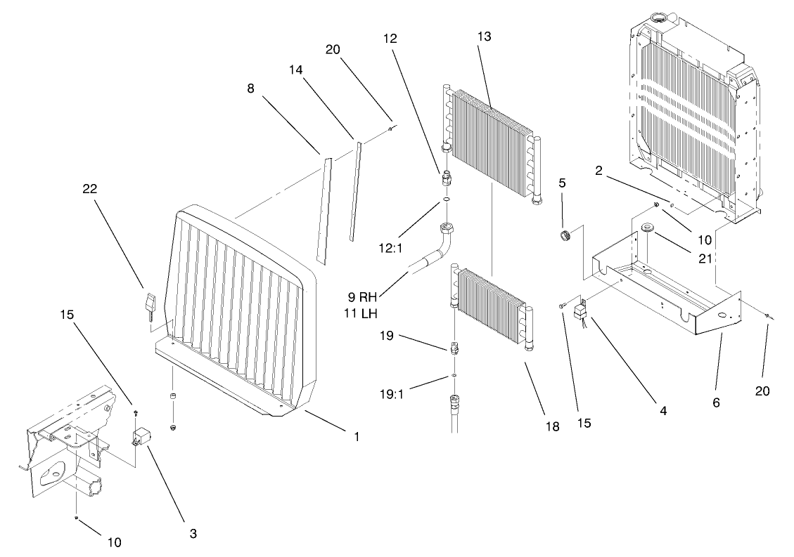 Oil Cooler and Radiator Assembly