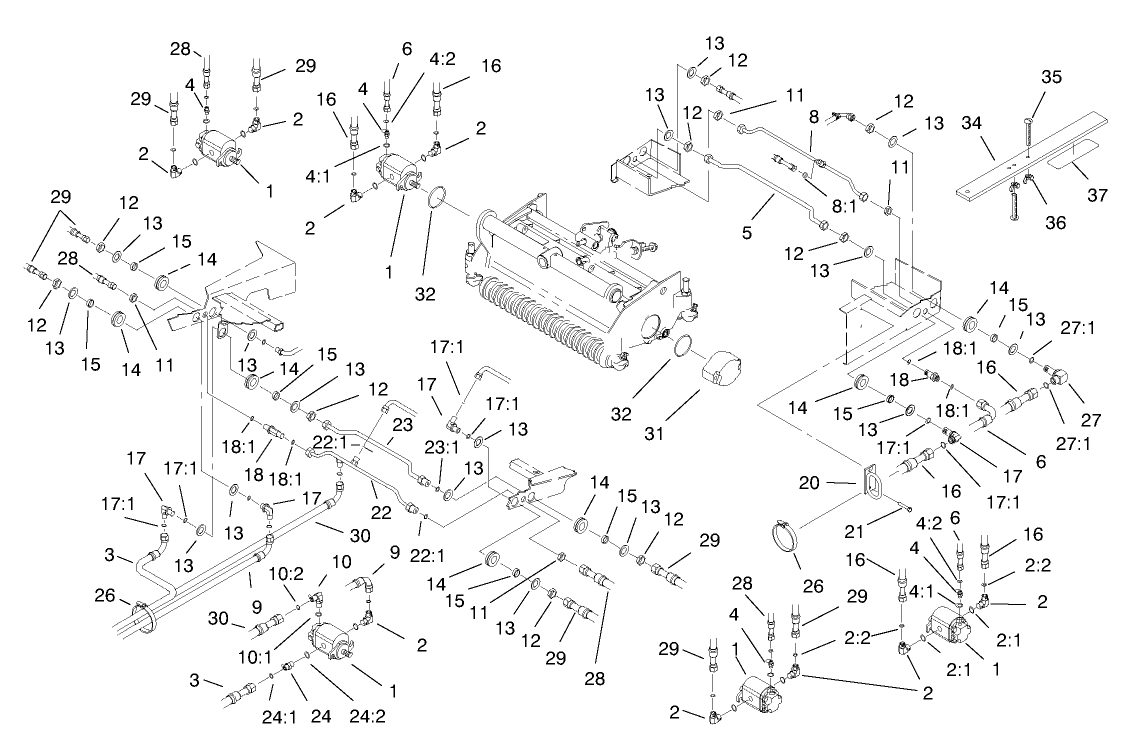 Reel Motor and Hose Assembly