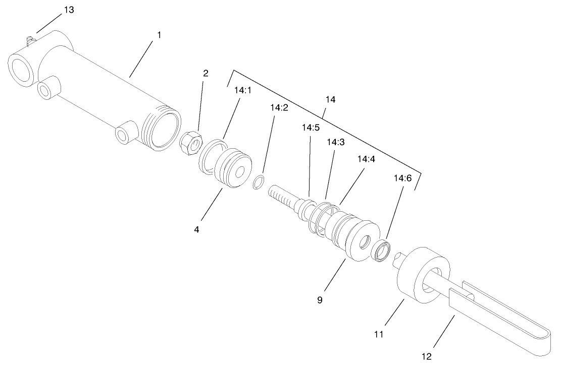 Hydraulic Cylinder Assembly No. 99-6987
