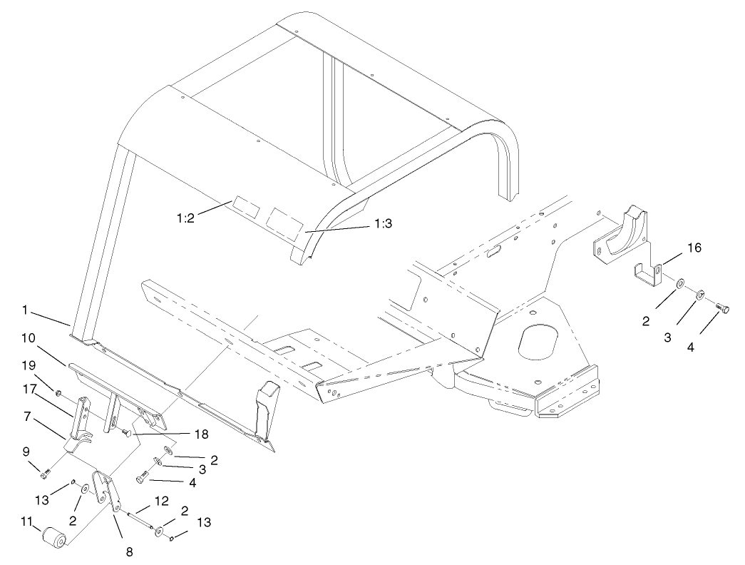 Roll-Over-Protection-System and Stabilizer Assembly