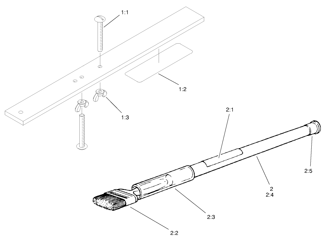 Gauge Bar and Backlapping Brush Assembly