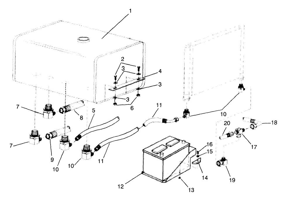 HYDRAULIC TANK/HOSES