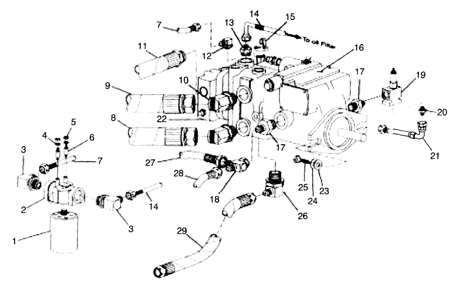 HYDRAULIC PUMP AND HOSES