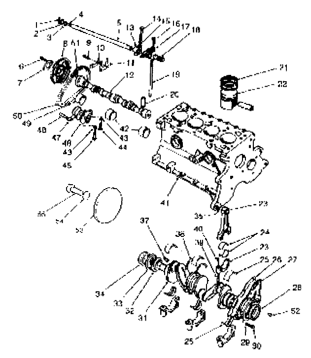 CRANKSHAFT & CAMSHAFT ASM