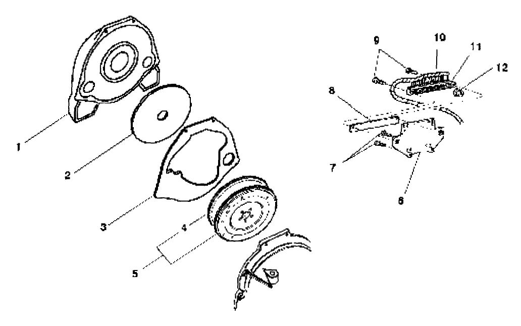 MAIN HARNESS AND FLYWHEEL ASM
