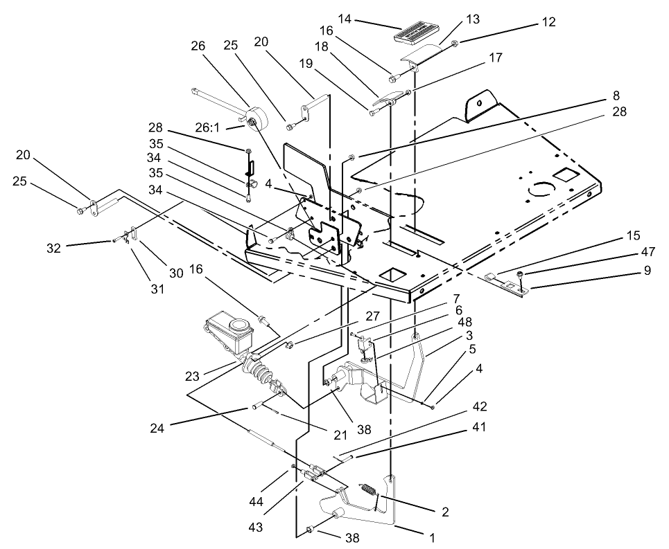 Brake and Accelerator Pedal Assembly
