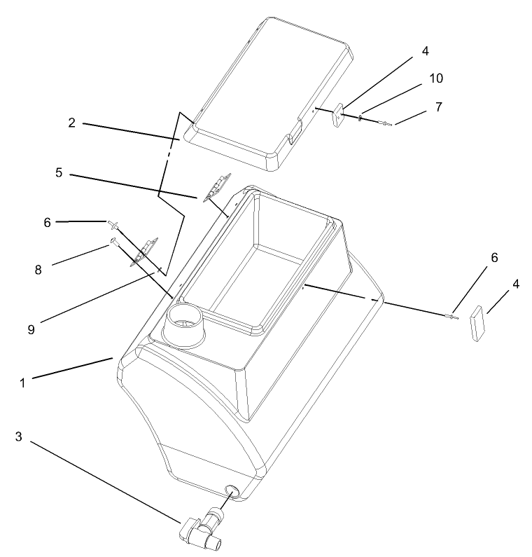 Fresh Water Tank Assembly No. 100-8438