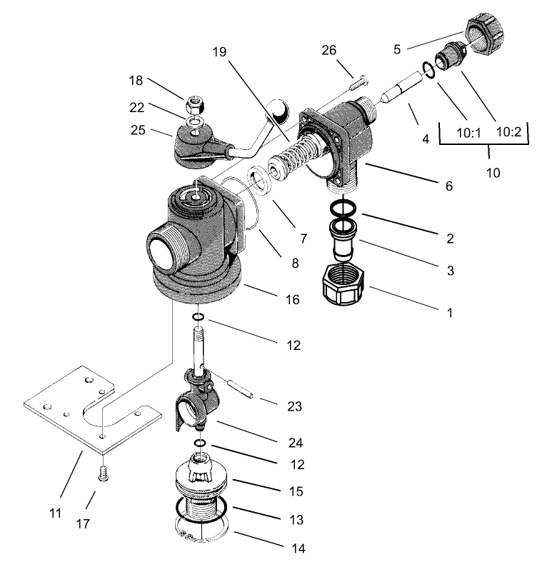 Main On/Off Valve Assembly No. 106-4881
