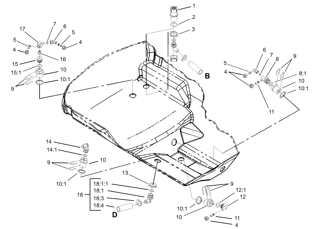 Lower Sprayer Component Assembly