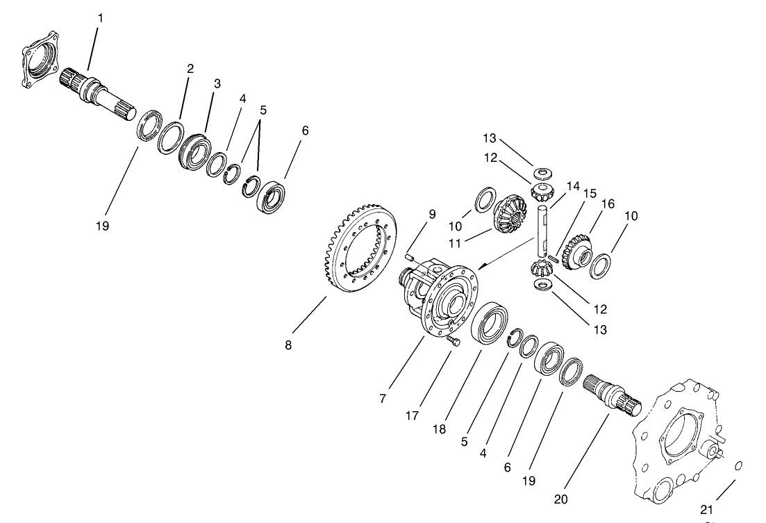 Differential Gear Assembly Transaxle No. 104-9078