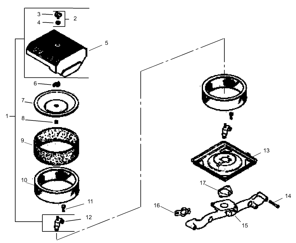 Air Intake / Filtration Assembly Kohler CH20S-64647