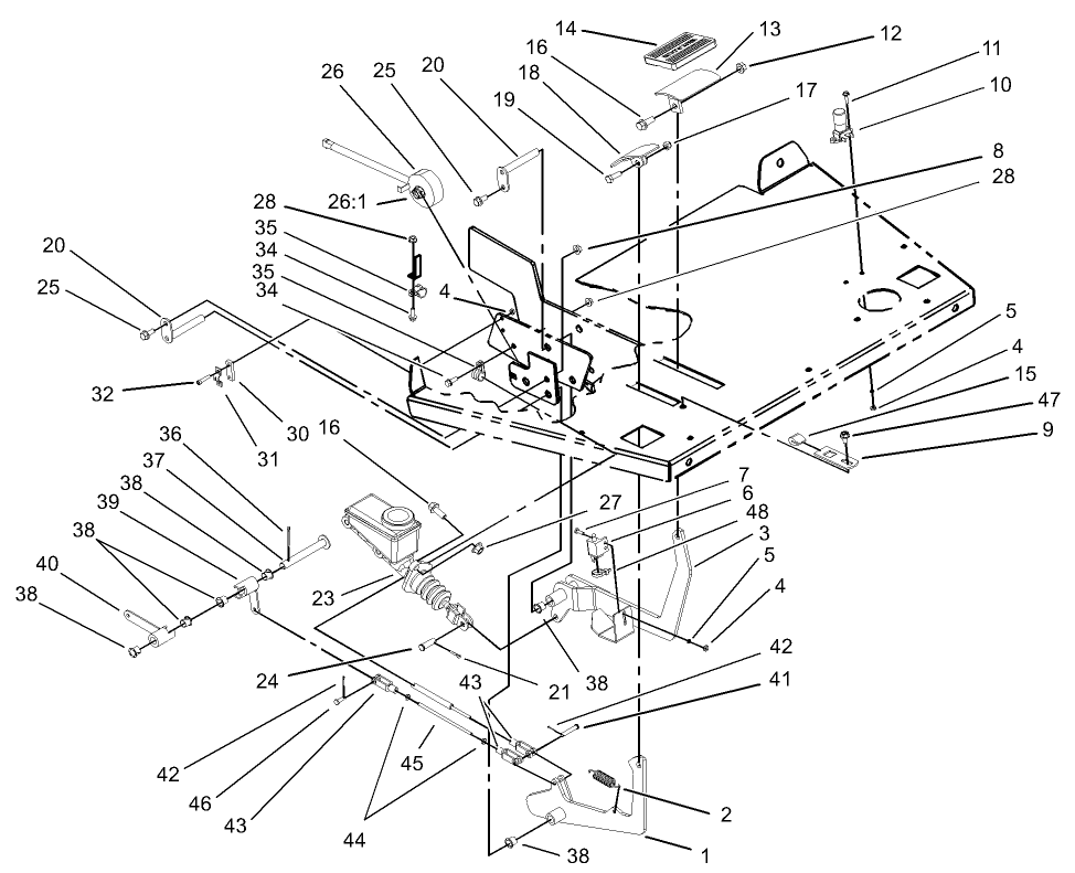 Brake and Accelerator Pedal Assembly